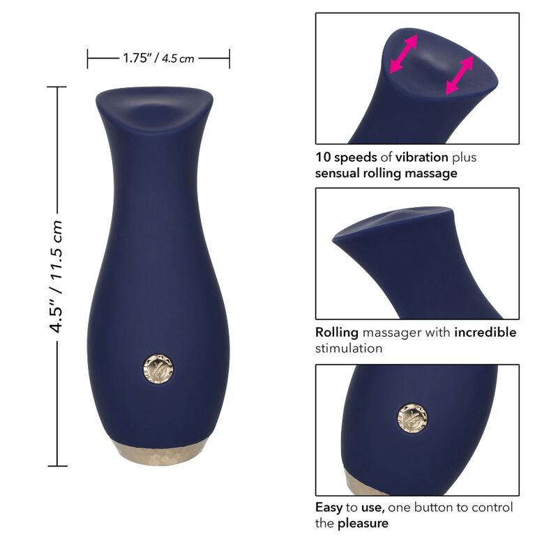 CALEXOTICS - CHIC TULPE MASSAGER BLAU – Bild 3