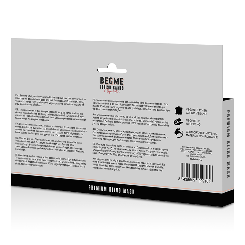 BEGME - RED EDITION PREMIUM BLINDMASKE MIT NEOPRENFUTTER – Bild 3