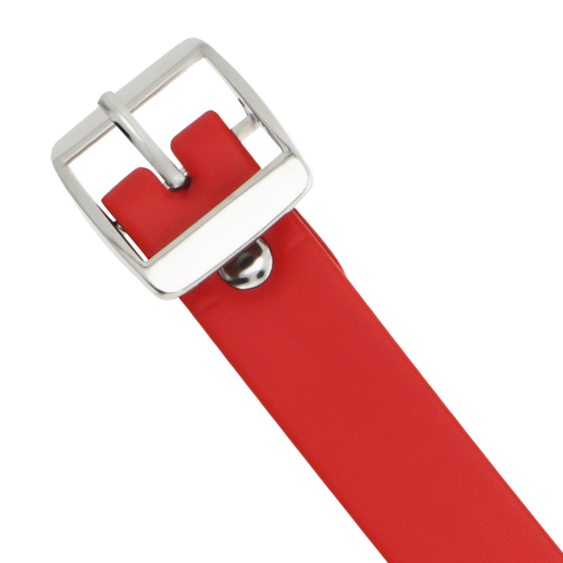 COQUETTE CHIC DESIRE - ROTE HALSKETTE AUS VEGANEM LEDER FETISCH-ACCESSOIRE FÜR FRAUEN – Bild 3