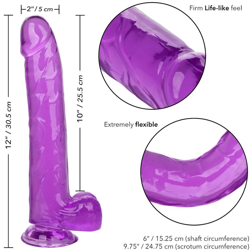 CALEXOTICS - SIZE QUEEN DILDO LILA 25.5 CM – Bild 4