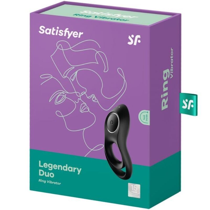 SATISFYER - LEGENDRER DUORING VIBRATOR SCHWARZ – Bild 4