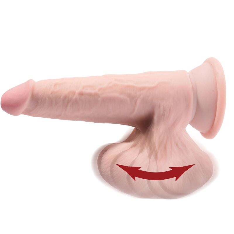 KING COCK - PLUS 3D DILDO SWINGING BALLS 15.2 CM HELLE HAUT – Bild 7