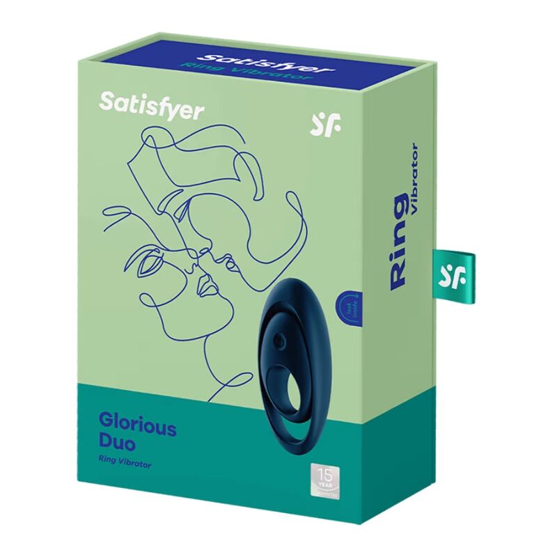 SATISFYER - GLORIOUS DUO RING VIBRATOR BLAU - Image 3