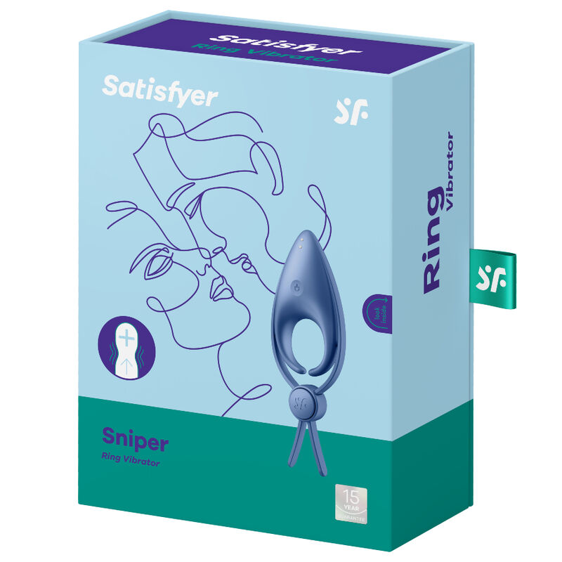 SATISFYER SNIPER RING VIBRATOR BLAU – Bild 3