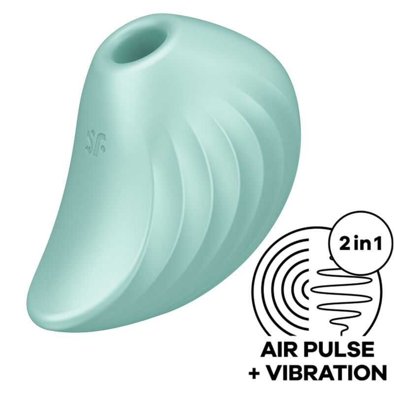 SATISFYER PEARL DIVER STIMULATOR & VIBRATOR - GRÜN