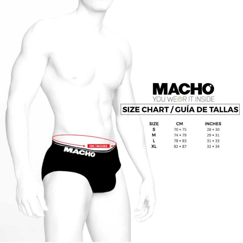 MACHO - MS24A CALZONCILLO BRIEF DARK AMARILLO L – Bild 3