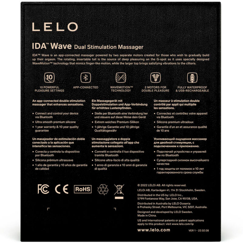 LELO - IDA WAVE CORAL PAARE MASSAGER – Bild 4