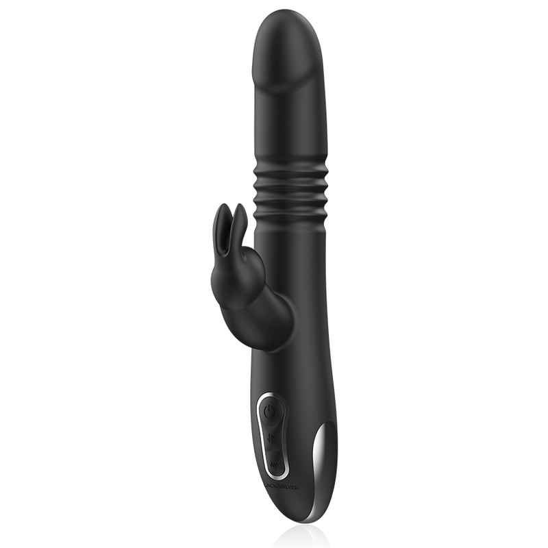 BLACK&SILVER - KENJI RABBIT-VIBRATOR UP & DOWN + WATCHME-FERNBEDIENUNG – Bild 4