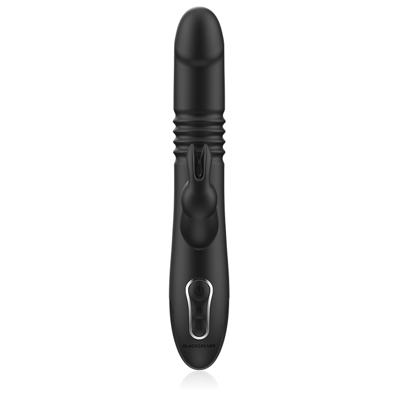 BLACK&SILVER - KENJI RABBIT-VIBRATOR UP & DOWN + WATCHME-FERNBEDIENUNG – Bild 5