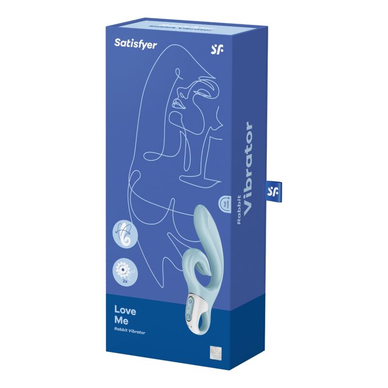 SATISFYER LOVE ME RABBIT VIBRATION - BLUE – Bild 5