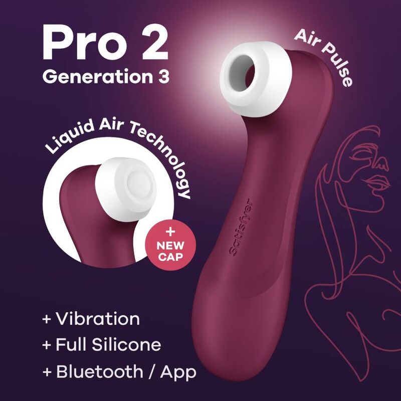 SATISFYER PRO 2 GENERACIÓN 3 - WINE RED – Bild 5