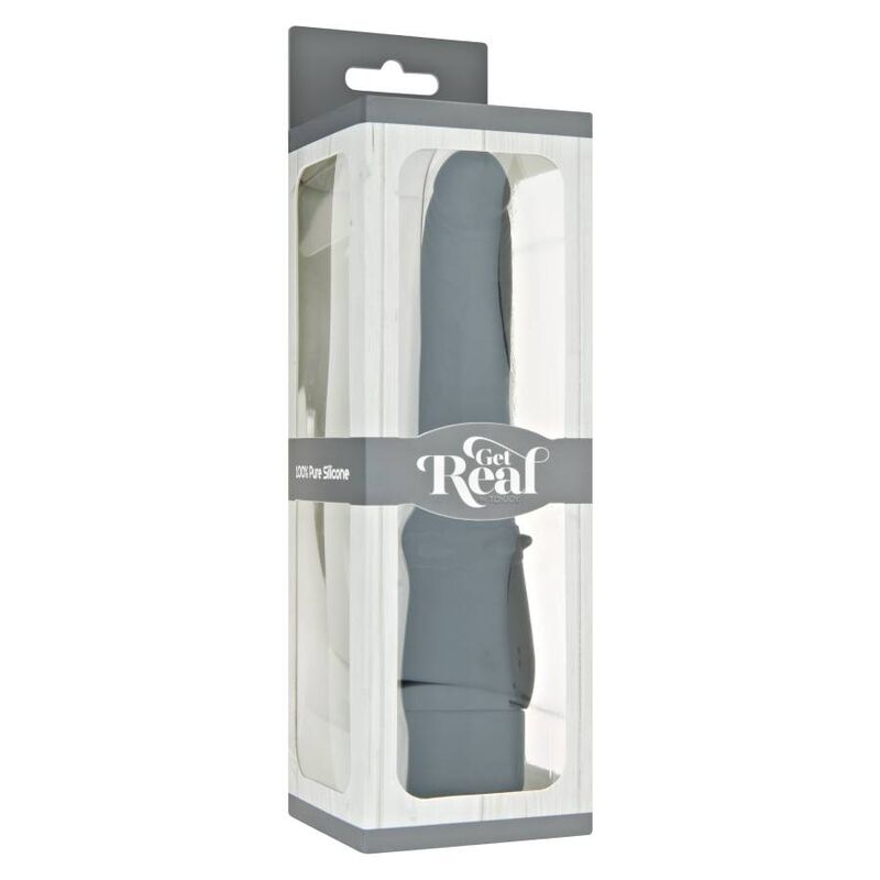 GET REAL - KLASSISCHER GLATTVIBRATOR SCHWARZ – Bild 3