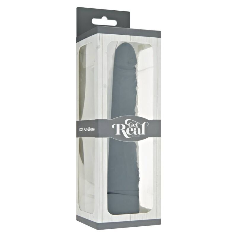 GET REAL - KLASSISCHER SCHLANKER VIBRATOR SCHWARZ – Bild 3
