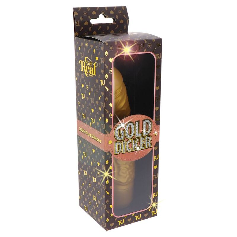 GET REAL - GOLD DICKER ORIGINAL VIBRATOR GOLD – Bild 7