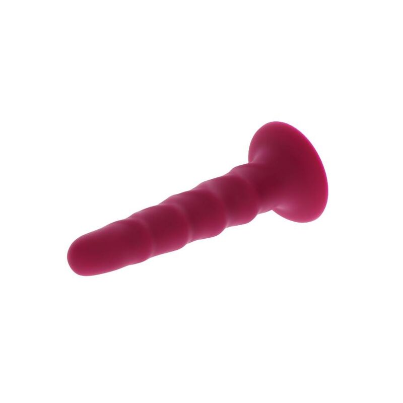 GET REAL - RIBBED DONG 12 CM ROT – Bild 3