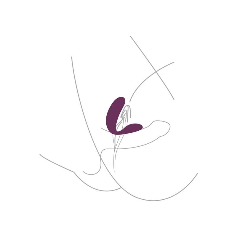 XOCOON - GEBUNDENER VIBRATOR FÜR LIEBESPAARE, LILA – Bild 6