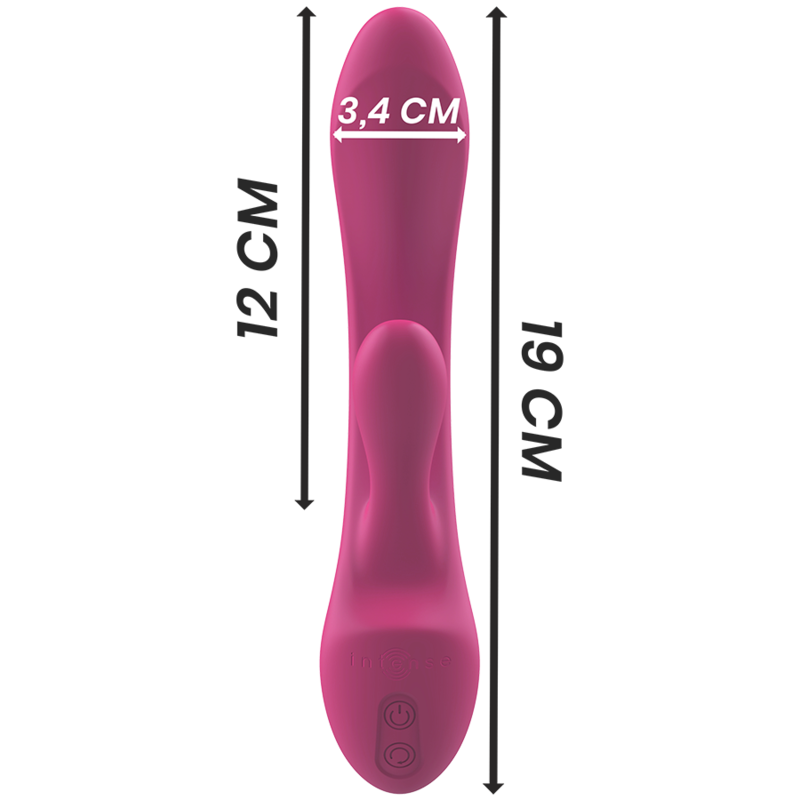 INTENSE - LUIGI RABBIT VIBRATOR ROSA FLÜSSIGES SILIKON – Bild 5