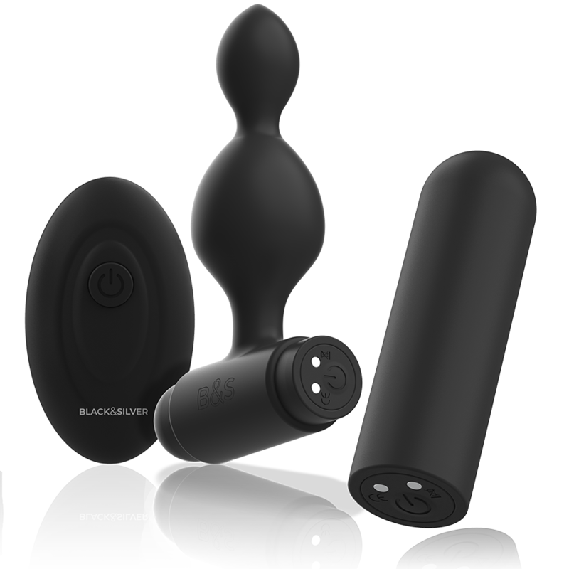 BLACK&SILVER - TUCKER KLEINE ANALSTECKER AUS SILIKON MIT FERNBEDIENUNG – Bild 6