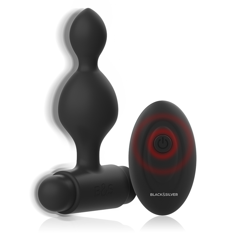 BLACK&SILVER - TUCKER KLEINE ANALSTECKER AUS SILIKON MIT FERNBEDIENUNG – Bild 4