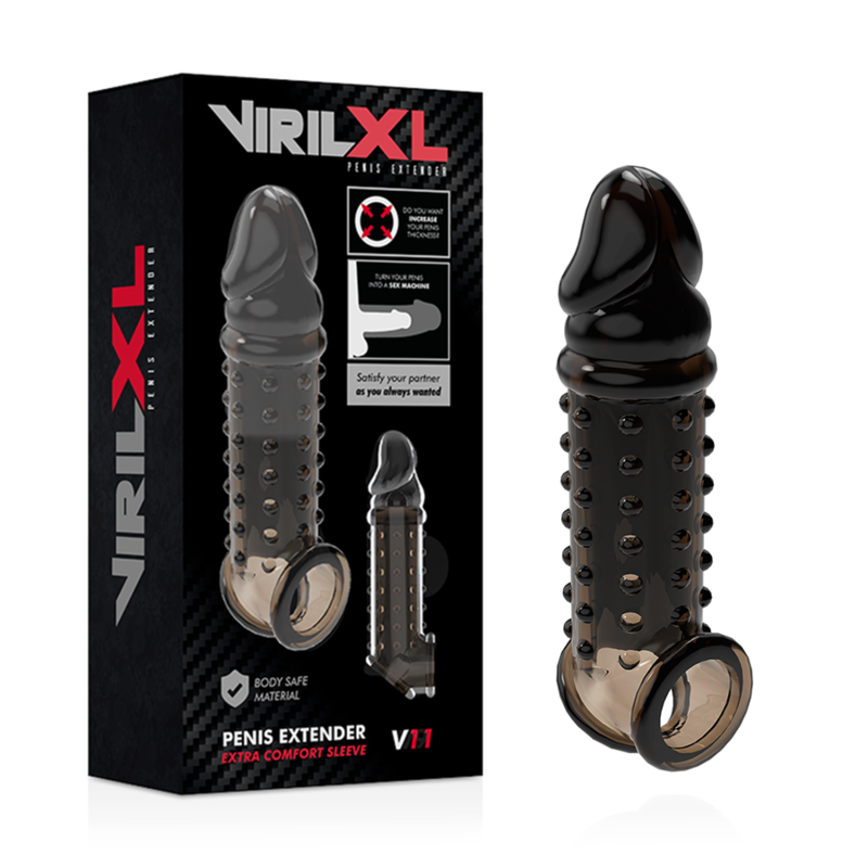 VIRILXL - PENISVERLÄNGERUNG UND HÜLLE V11 SCHWARZ – Bild 3