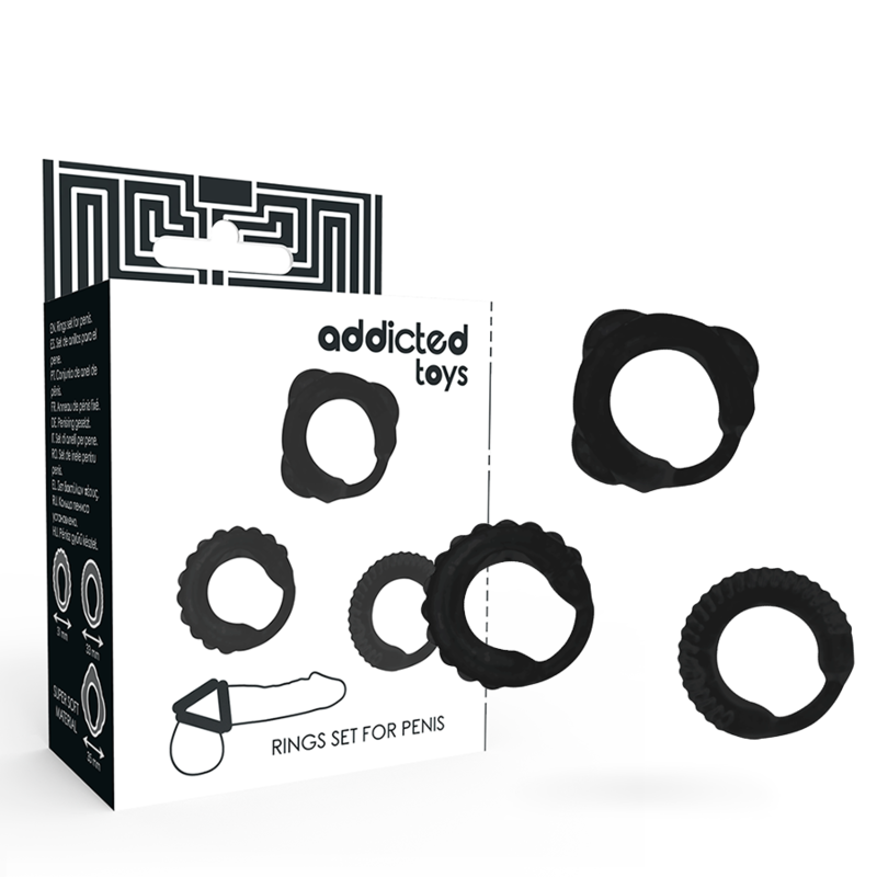 ADDICTED TOYS - C-RING-SET SCHWARZ – Bild 4