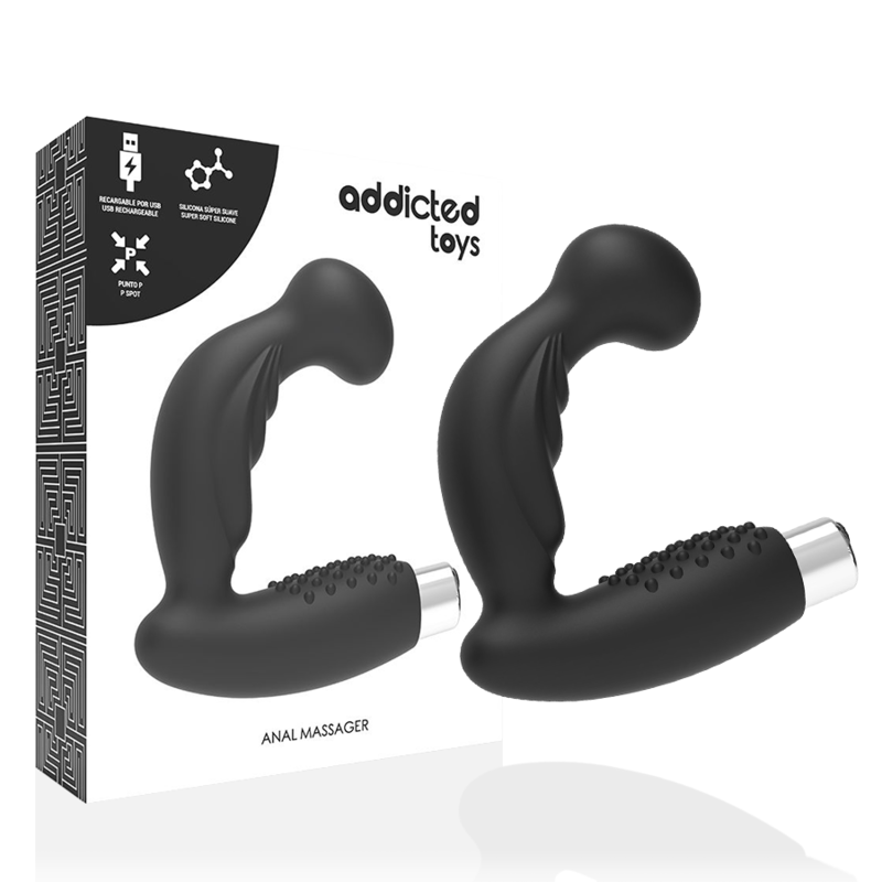 ADDICTED TOYS - PROSTATISCHER VIBRATOR WIEDERAUFLADBAR. MODELL 3 - SCHWARZ – Bild 3