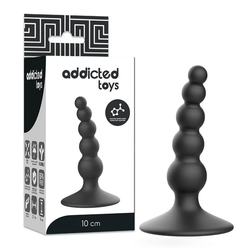 ADDICTED TOYS - ANAL SEXUELLER STECKER 10 CM SCHWARZ – Bild 6