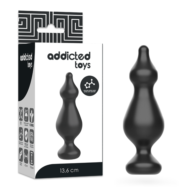 ADDICTED TOYS - ANAL SEXUELLER STECKER 13.6 CM SCHWARZ – Bild 6