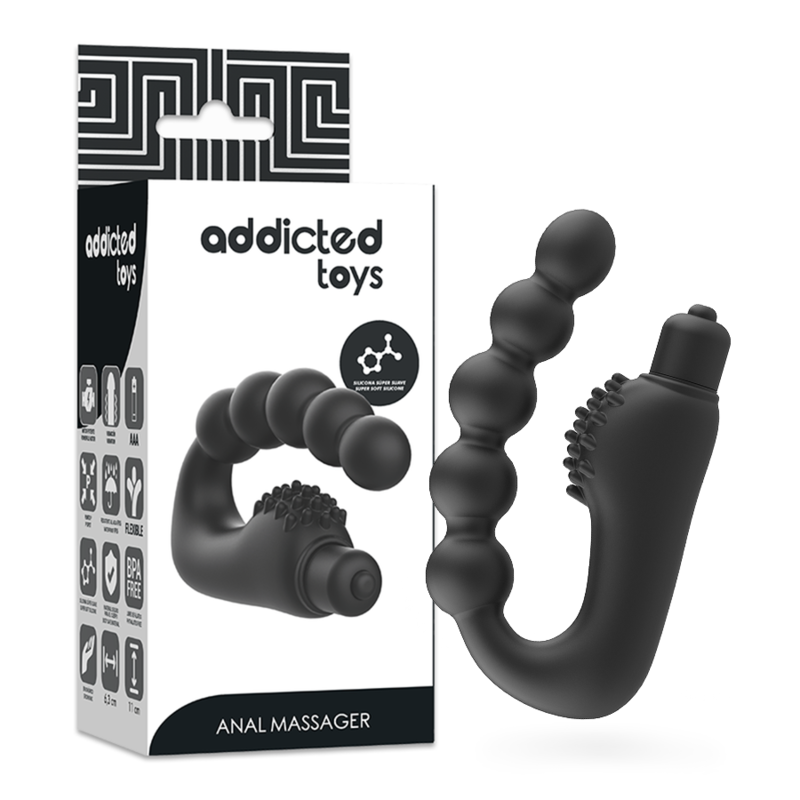 ADDICTED TOYS - ANAL-MASSAGER PROSTATIK MIT VIBRATION – Bild 6