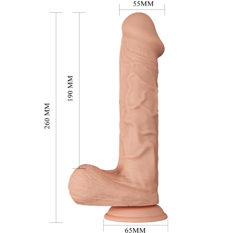 BAILE - SCHÖNE BEGEGNUNG BERGRRISI FLEXIBLER REALISTISCHER DILDO 26 CM NATÜRLICH – Bild 7