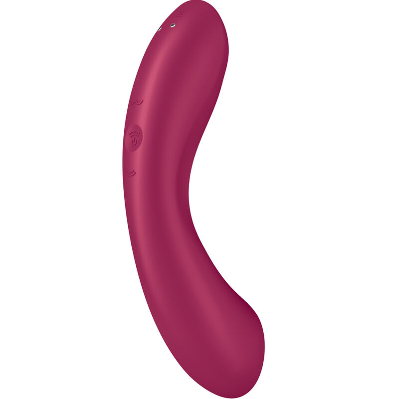 SATISFYER - CURVE TRINITY 1 AIR PULSE VIBRATION RED – Bild 4