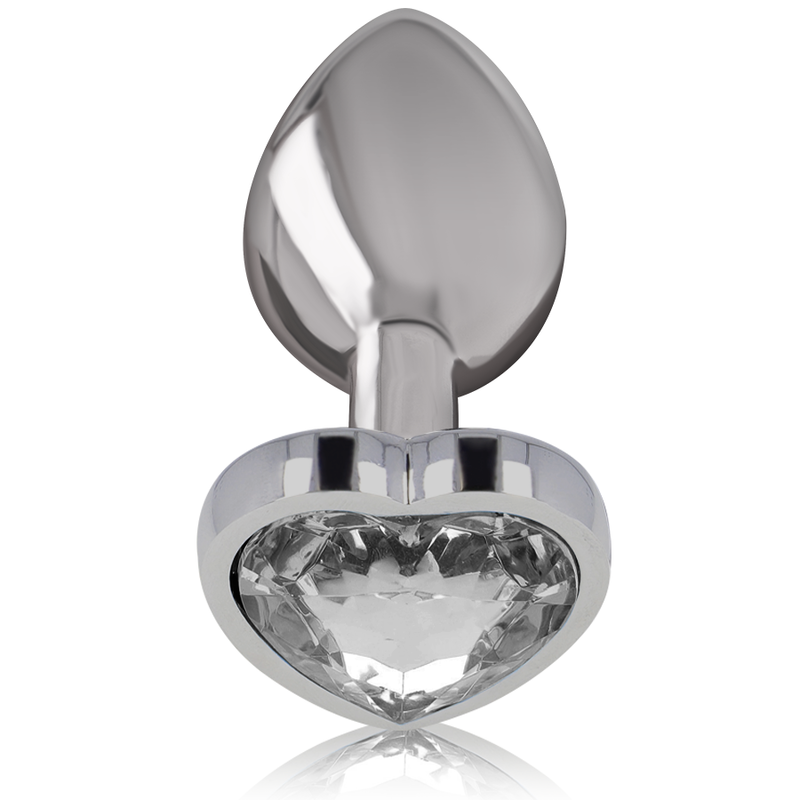 INTENSE - ANALPLUG METALL ALUMINIUM WEISS HERZ GRÖSSE L – Bild 5