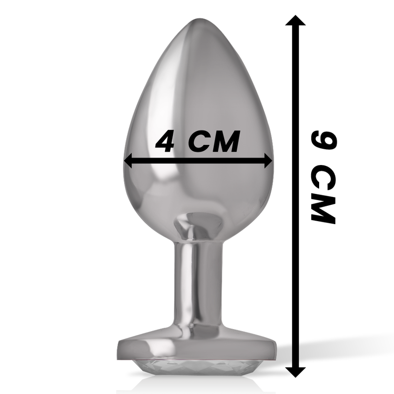 INTENSE - ANALPLUG METALL ALUMINIUM WEISS HERZ GRÖSSE L – Bild 6