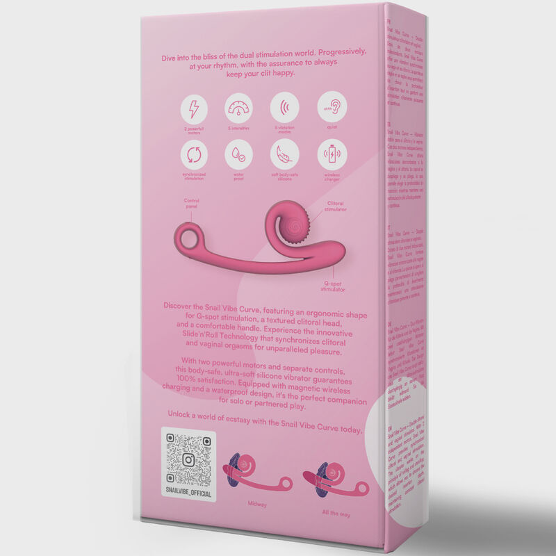 SNAIL VIBE CURVE VIBRATOR PINK – Bild 3