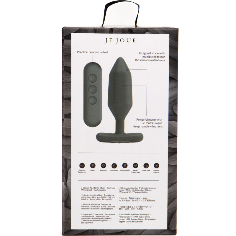 JE JOUE - ONYX ANAL PLUG VIBRATOR SCHWARZ – Bild 3