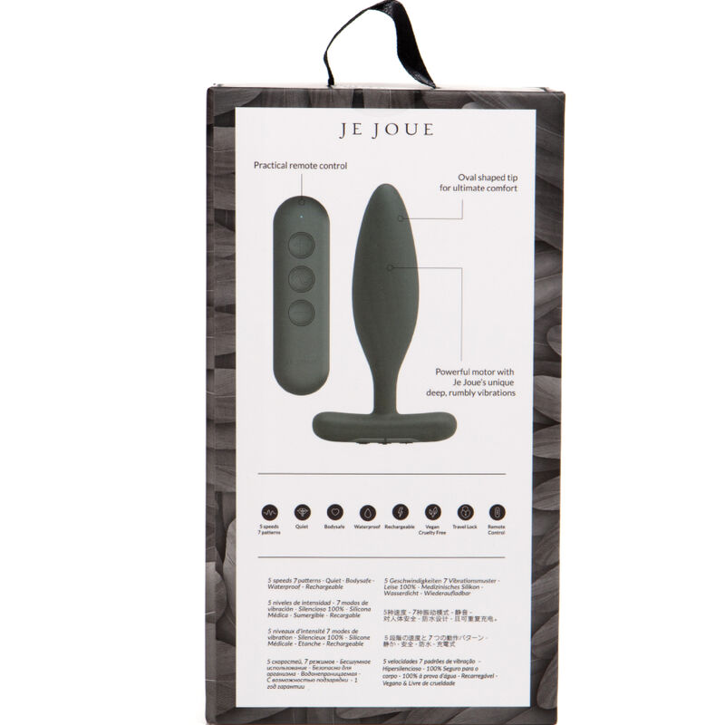 JE JOUE - VESTA ANAL PLUG VIBRATOR SCHWARZ – Bild 6