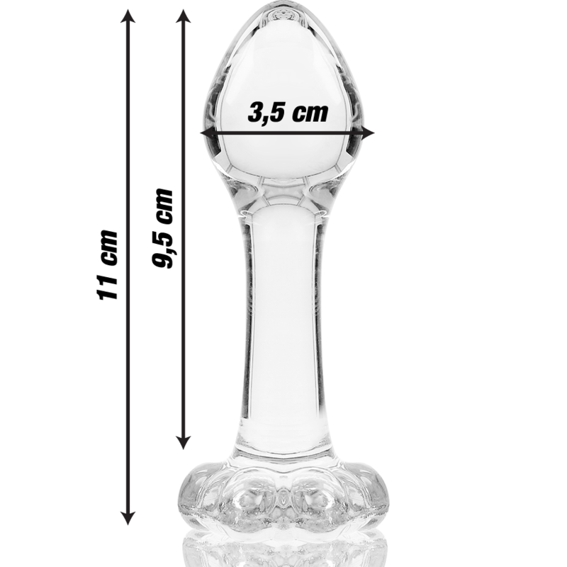 NEBULA SERIES BY IBIZA - MODELO 2 PLUG CRISTAL TRANSPARENTE 11 CM -O- 3.5 CM – Bild 6