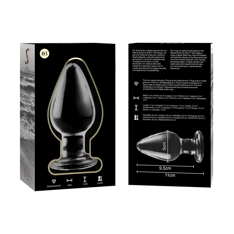 NEBULA SERIES BY IBIZA - MODELO 3 PLUG CRISTAL TRANSPARENTE 11 CM -O- 5 CM – Bild 5