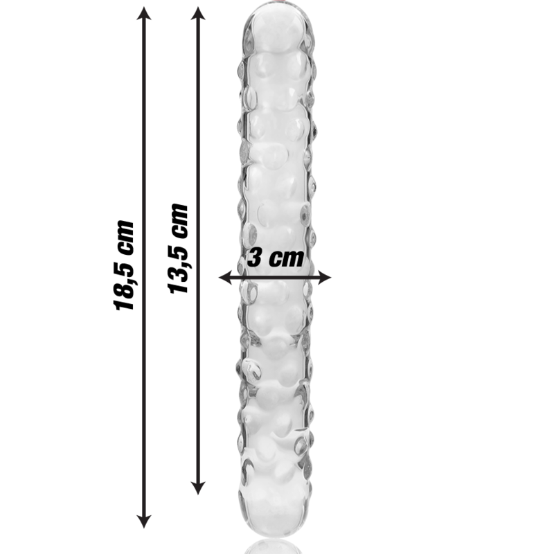NEBULA SERIES BY IBIZA - MODELO 15 DILDO CRISTAL TRANSPARENTE 18.5 CM -O- 3 CM – Bild 2