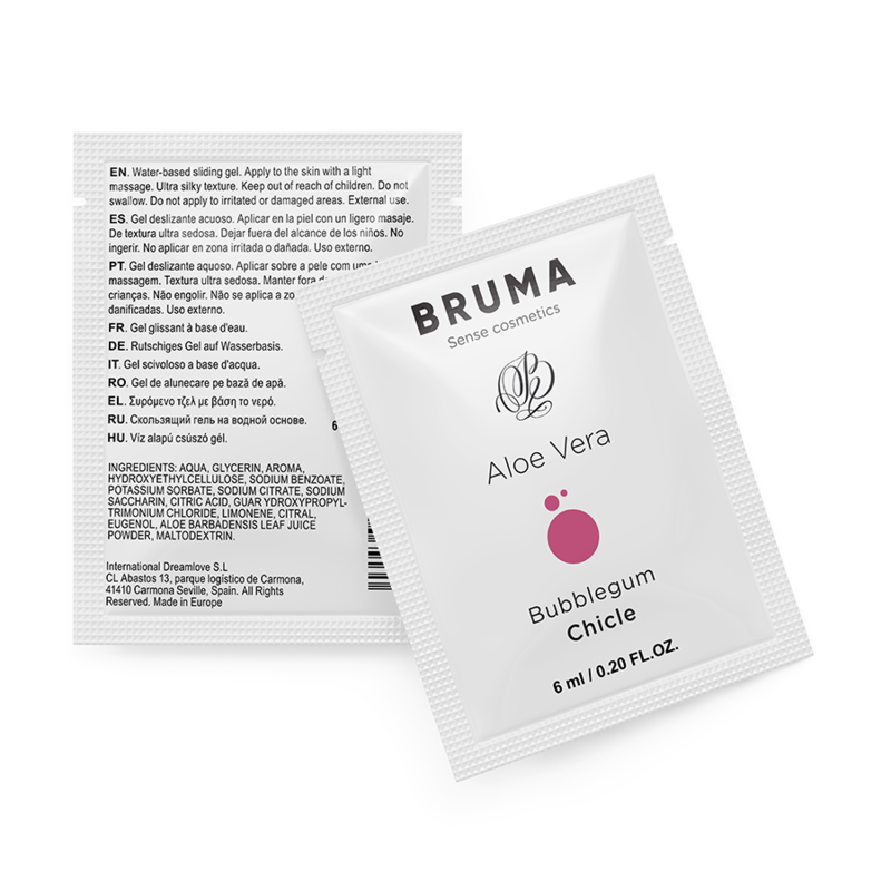 BRUMA - 6 ML GEL DESLIZANTE CON ALOE VERA SABOR A CHICLE