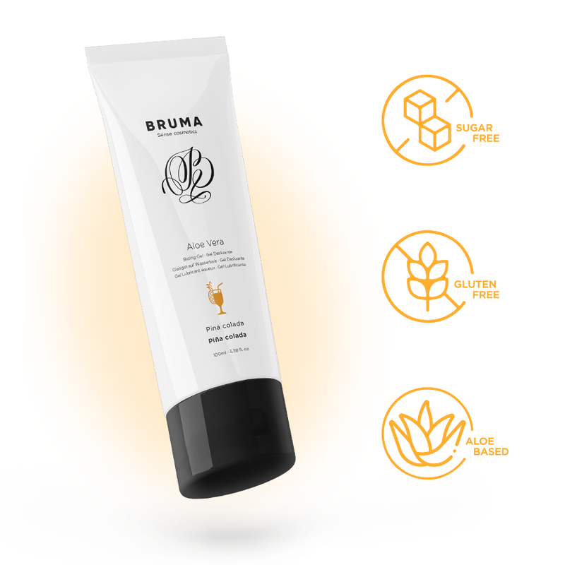 BRUMA - GEL DESLIZANTE CON ALOE VERA SABOR A PIÑA COLADA 100 ML – Bild 4