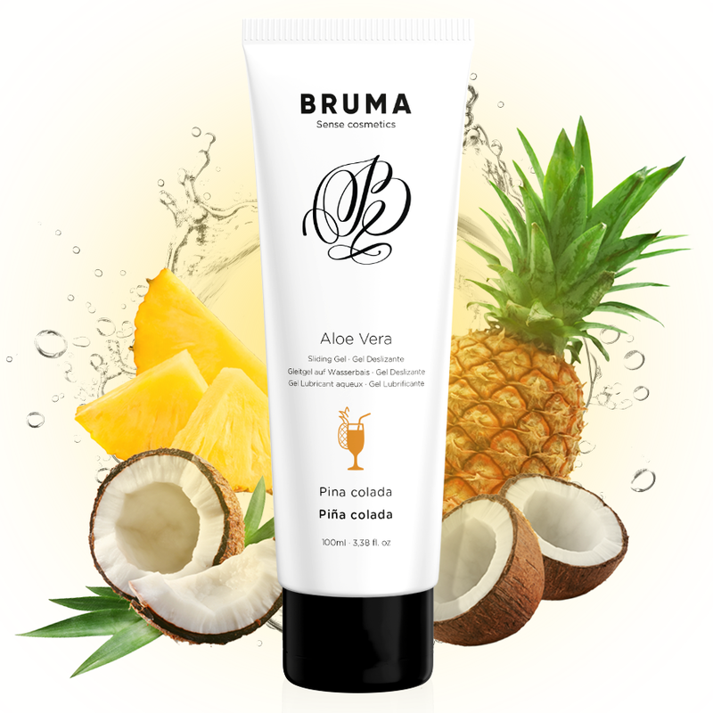 BRUMA - GEL DESLIZANTE CON ALOE VERA SABOR A PIÑA COLADA 100 ML – Bild 3
