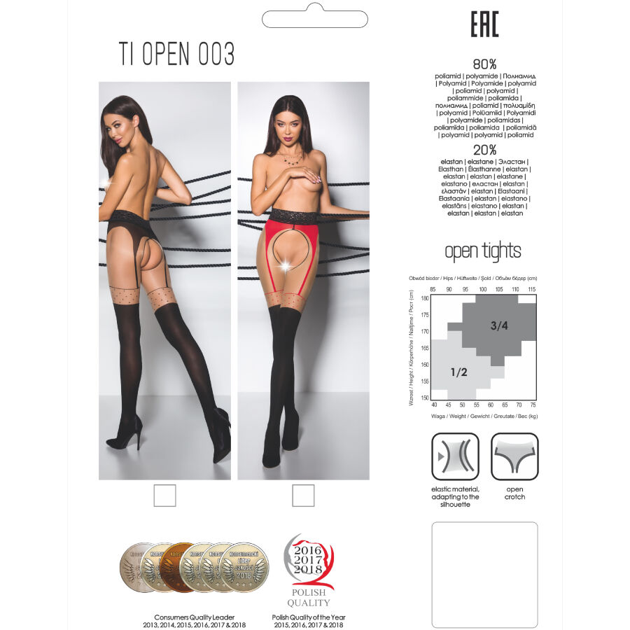 PASSION - TIOPEN 003 MEDIAS ROJO 1/2 (20/40 DEN) – Bild 5