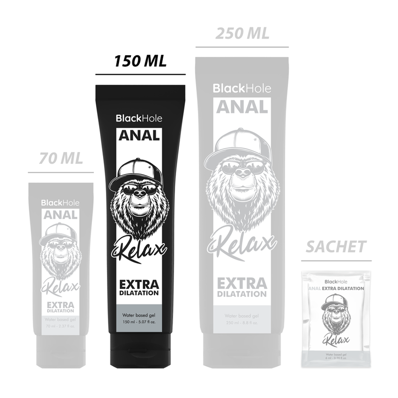 BLACK HOLE - GEL BASE AGUA DILATACIÓN ANAL 150 ML – Bild 6