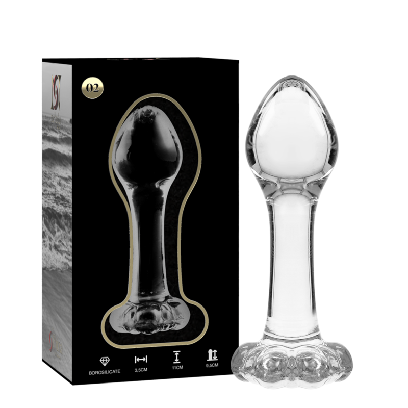 NEBULA SERIES BY IBIZA - MODELO 2 PLUG CRISTAL TRANSPARENTE 11 CM -O- 3.5 CM – Bild 5