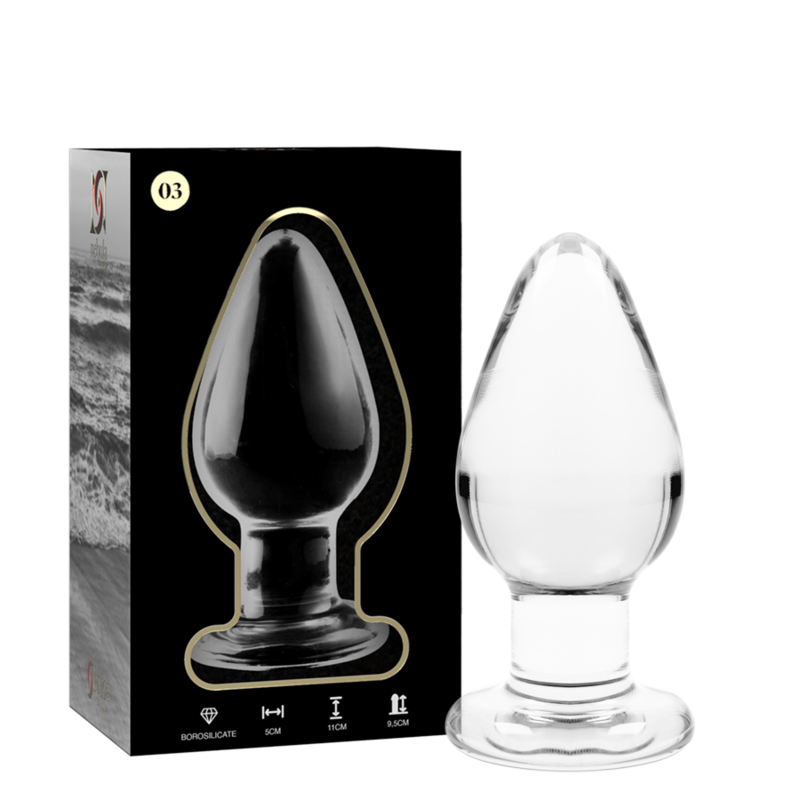 NEBULA SERIES BY IBIZA - MODELO 3 PLUG CRISTAL TRANSPARENTE 11 CM -O- 5 CM – Bild 2