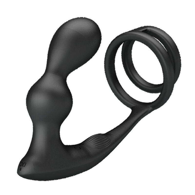 PRETTY LOVE - MARSHALL PENISRING MIT VIBRATORISCHEM ANALPLUG MIT FERNBEDIENUNG – Bild 4