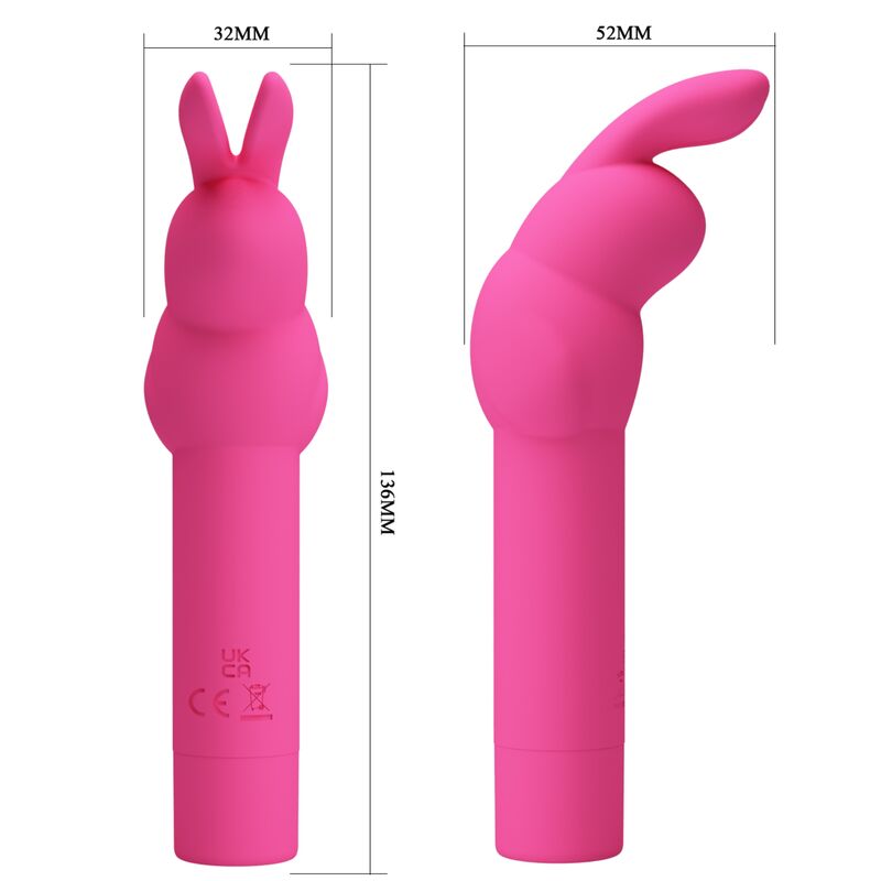 PRETTY LOVE - GERARDO FUSCHIA KANINCHEN-SILIKONVIBRATOR – Bild 7