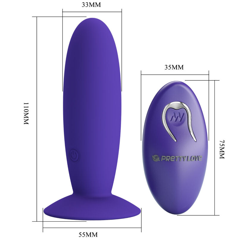 PRETTY LOVE - JUGENDPLUG ANALVIBRATOR MIT FERNBEDIENUNG VIOLETT – Bild 4