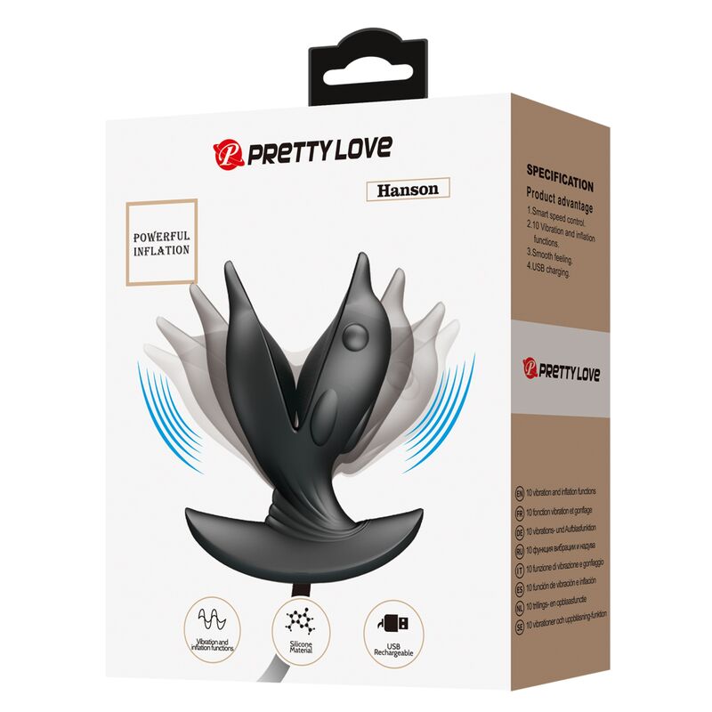 PRETTY LOVE – PLUG ANAL DELFIN CON BOMBA DE AGUA ADAPTADORA